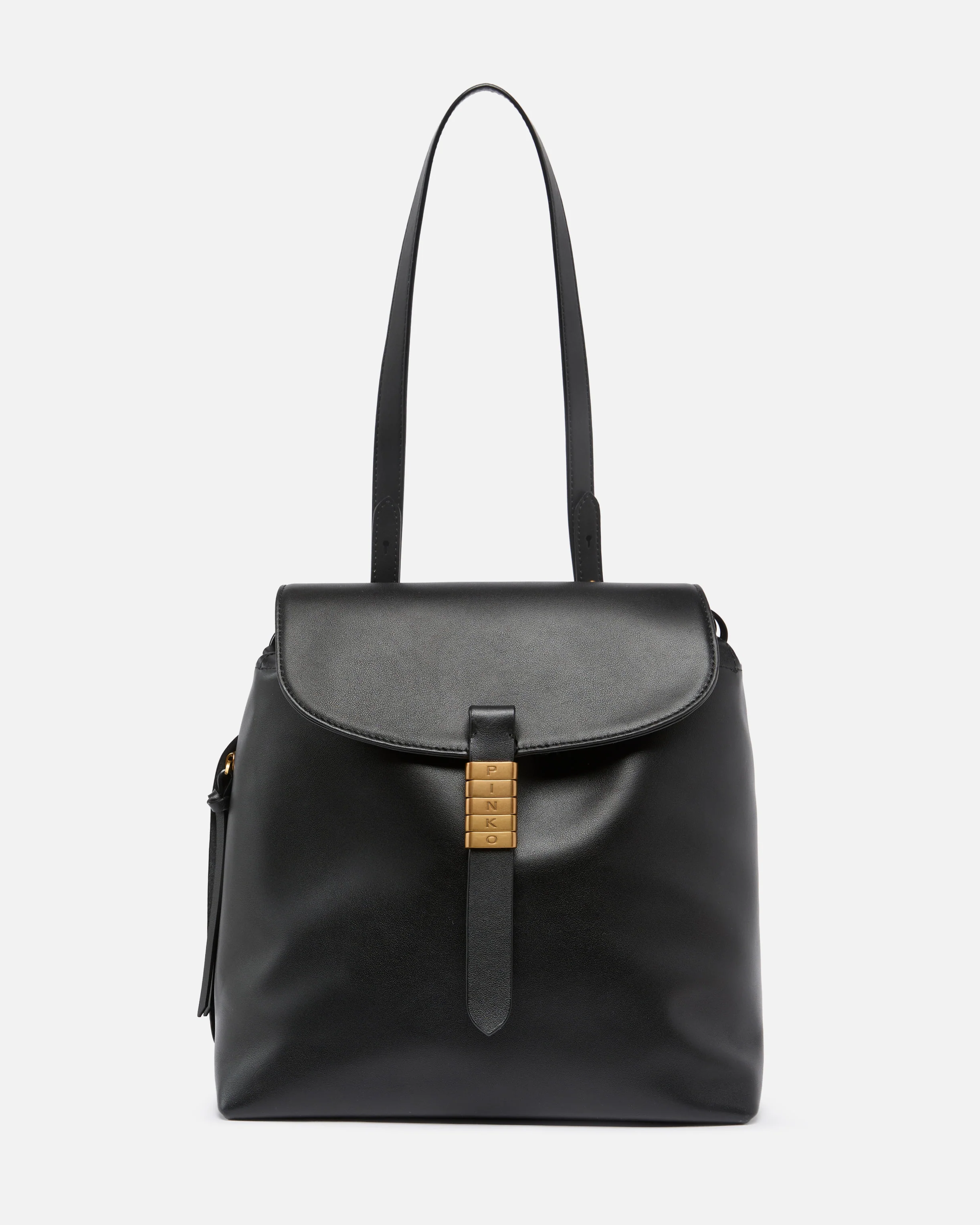 Zaino medio Saddle Backpack in pelle con anelli logati