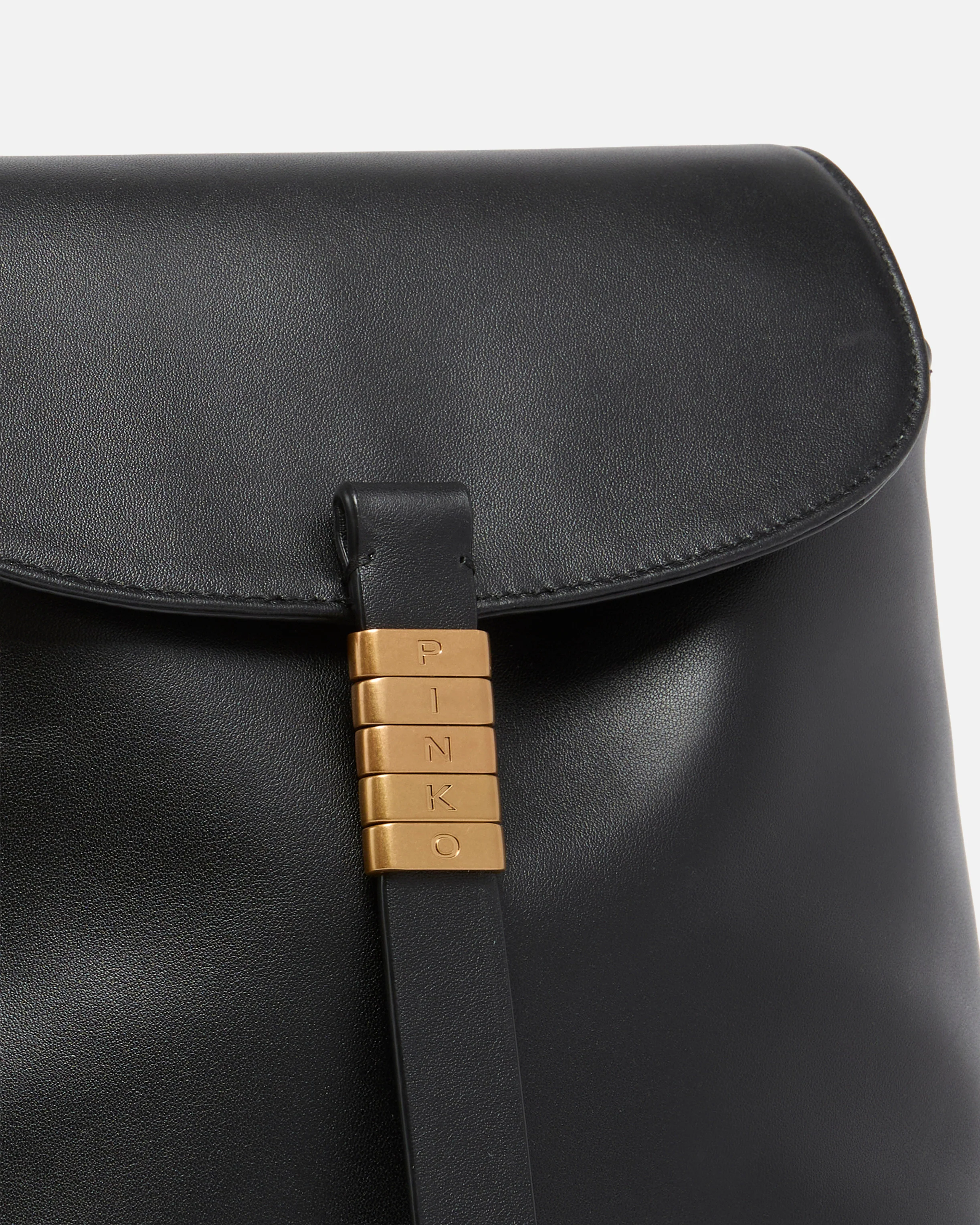 Zaino medio Saddle Backpack in pelle con anelli logati - Image 3